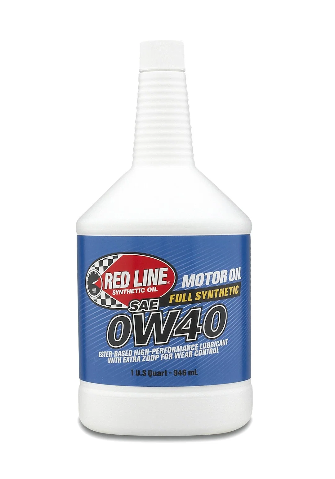 11104 – RED LINE Oil, SAE 0W-40 Synthetic 1 Quart Bottle Single